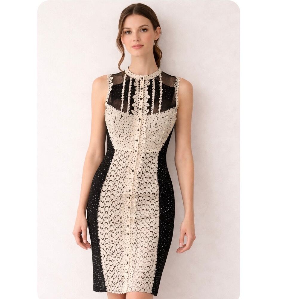 Anthropologie Beguile by Byron Lars Laser Cut Sheath Dress